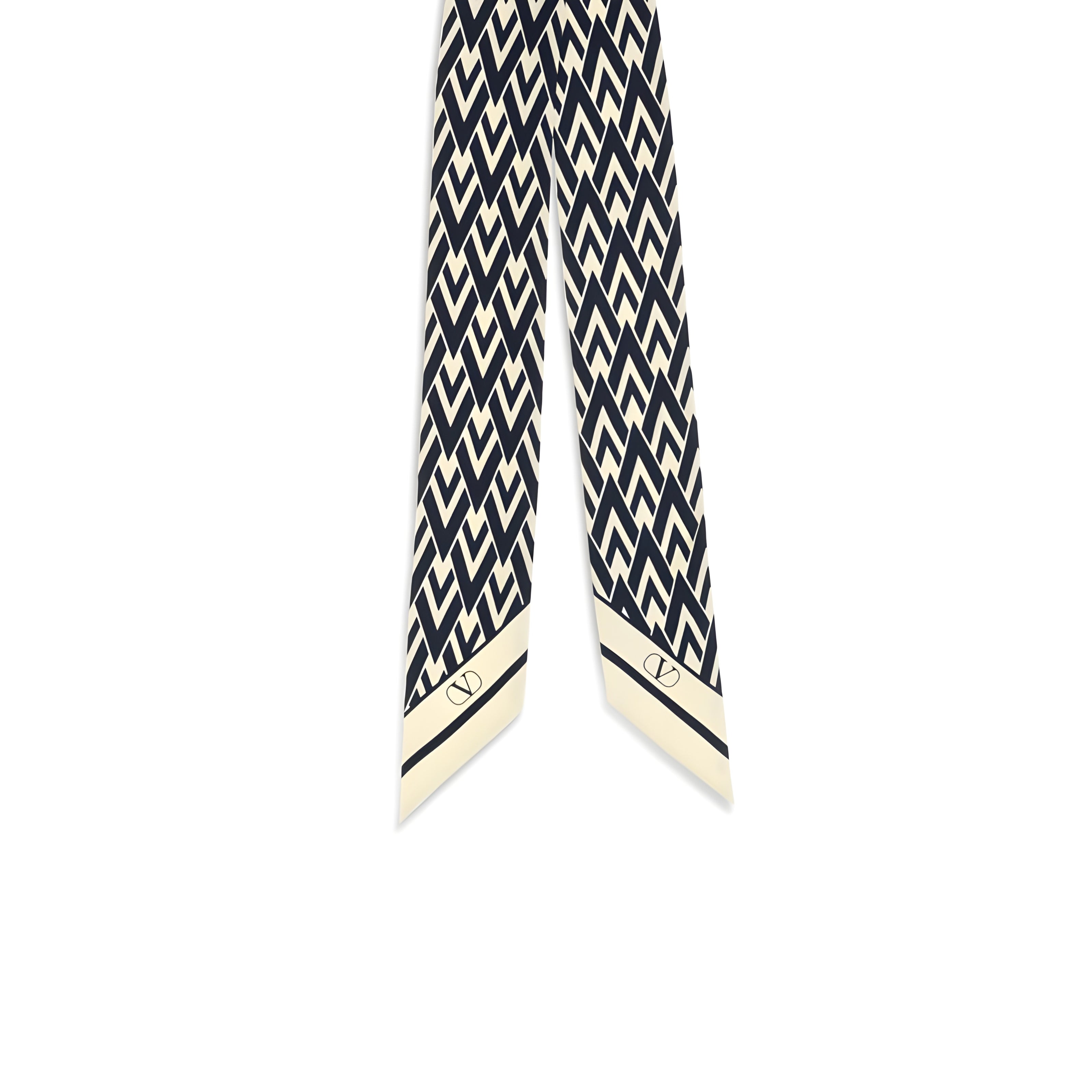 Valentino Garavani Blue Silk Scarf