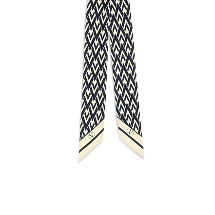 Valentino Garavani Blue Silk Scarf