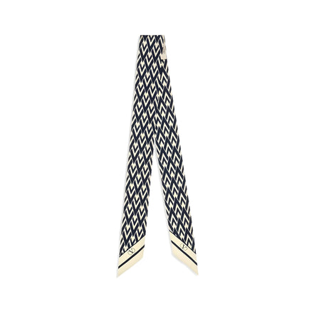 Valentino Garavani Blue Silk Scarf