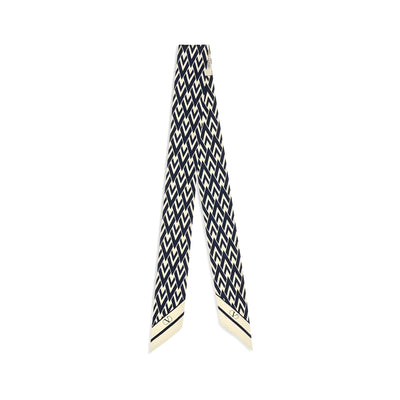 Valentino Garavani Blue Silk Scarf