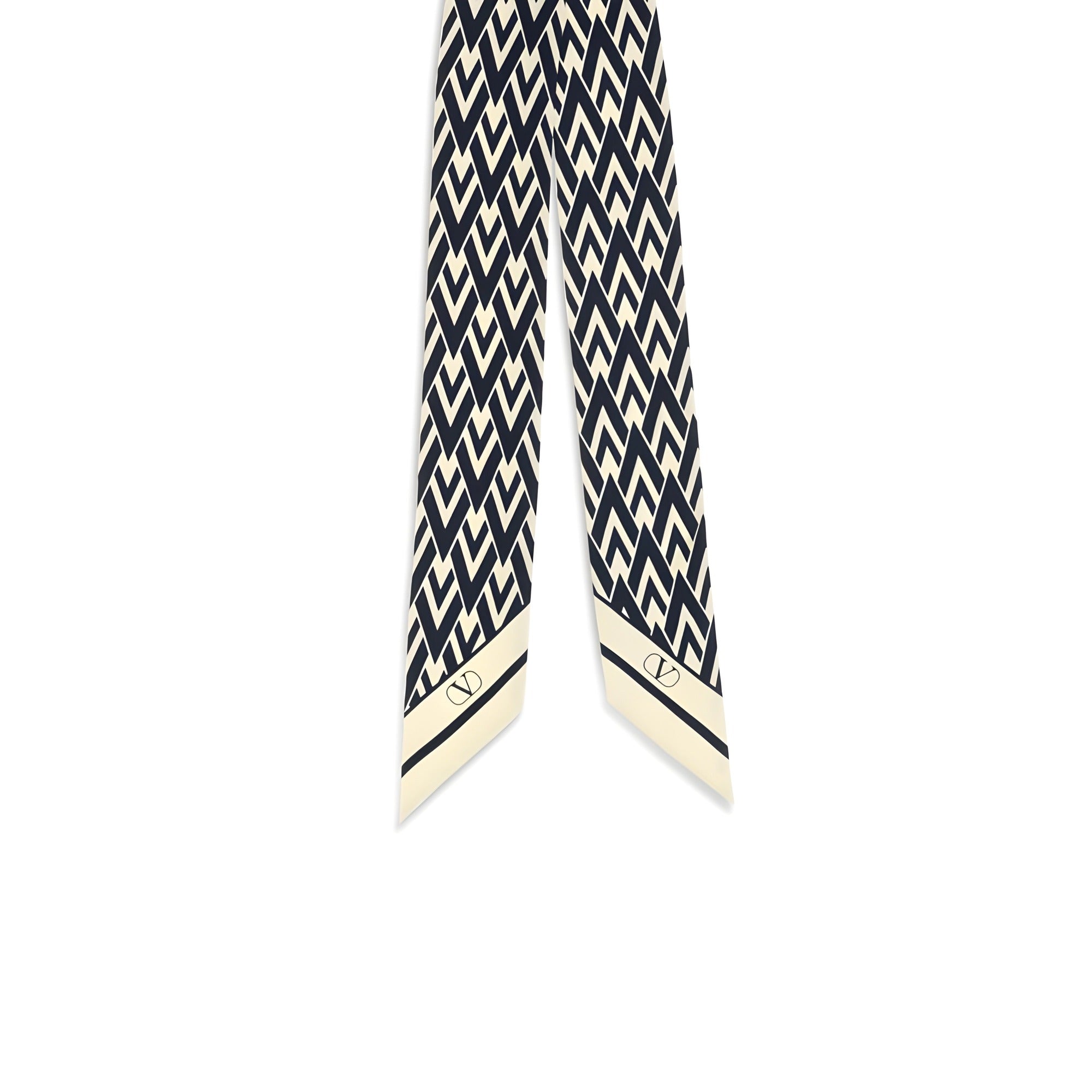 Valentino Garavani Blue Silk Scarf