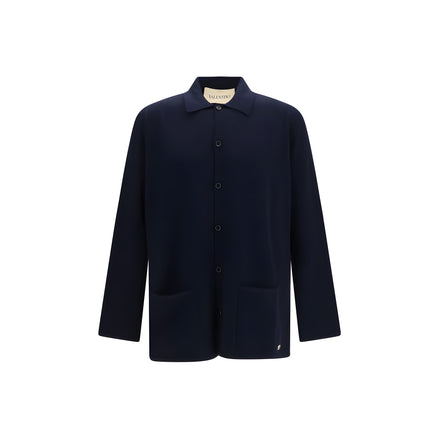 Valentino Garavani Blue Wool Cardigan