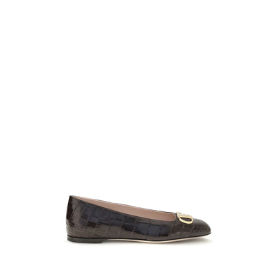 Valentino Garavani Brown Ballet Flats