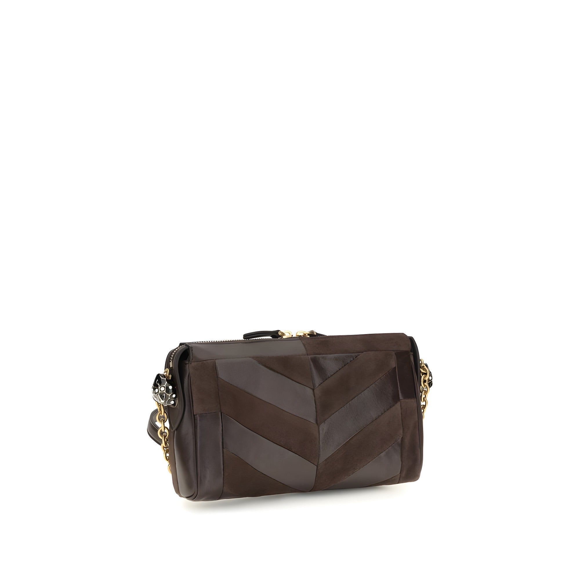 Valentino Garavani Brown Calf Leather Shoulder Bag