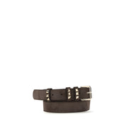 Valentino Garavani Brown Suede Leather Regular Belt