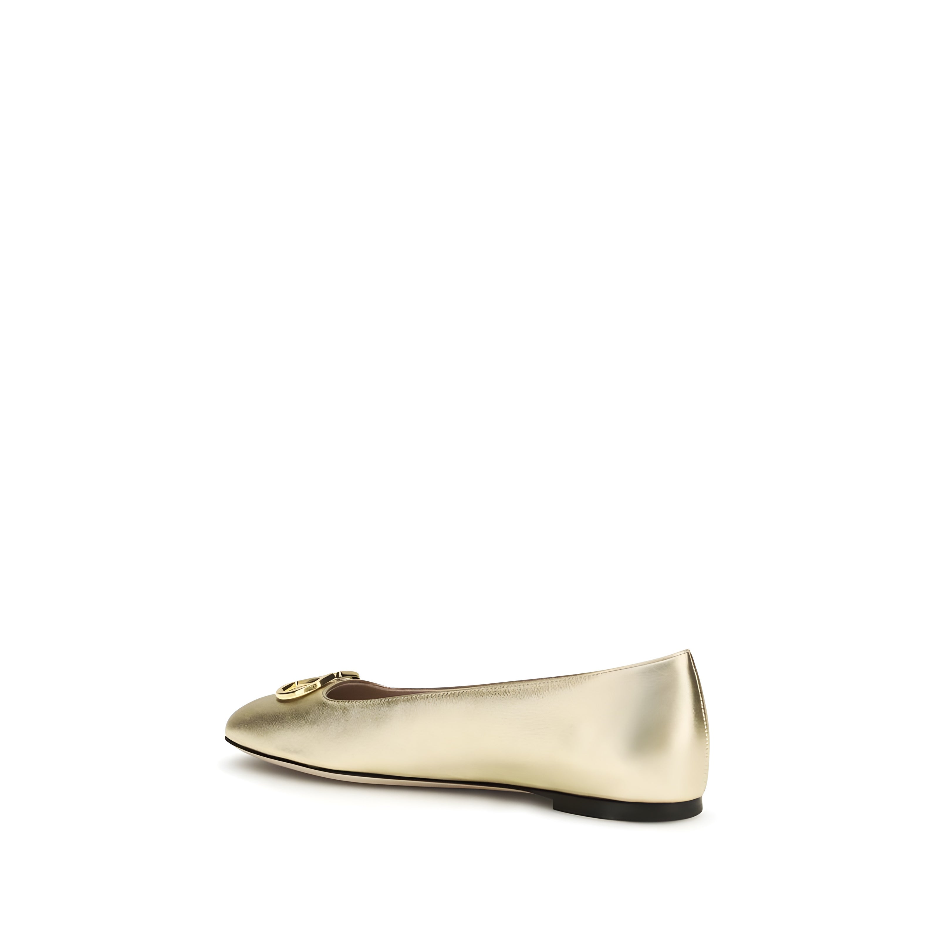 Valentino Garavani Gold Ballet Flats