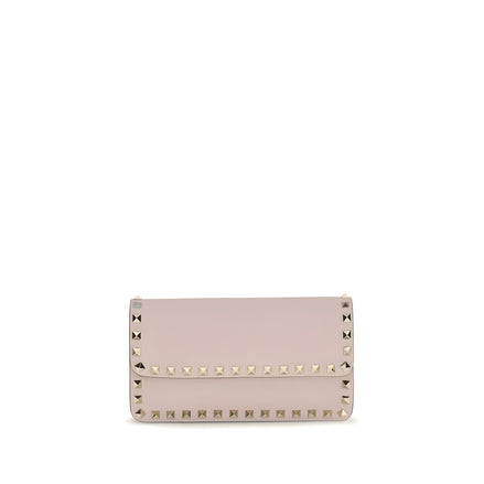 Portofel Valentino Garavani multicolor din piele cu lanț