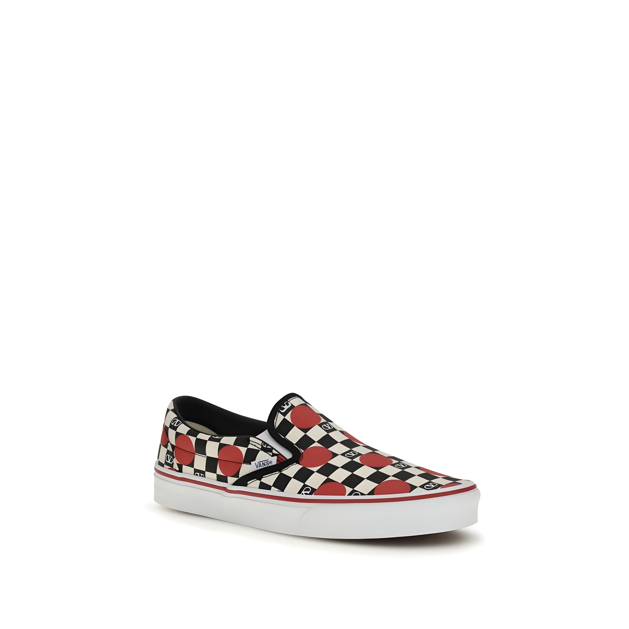Adidași Valentino Garavani joși din bumbac multicolor