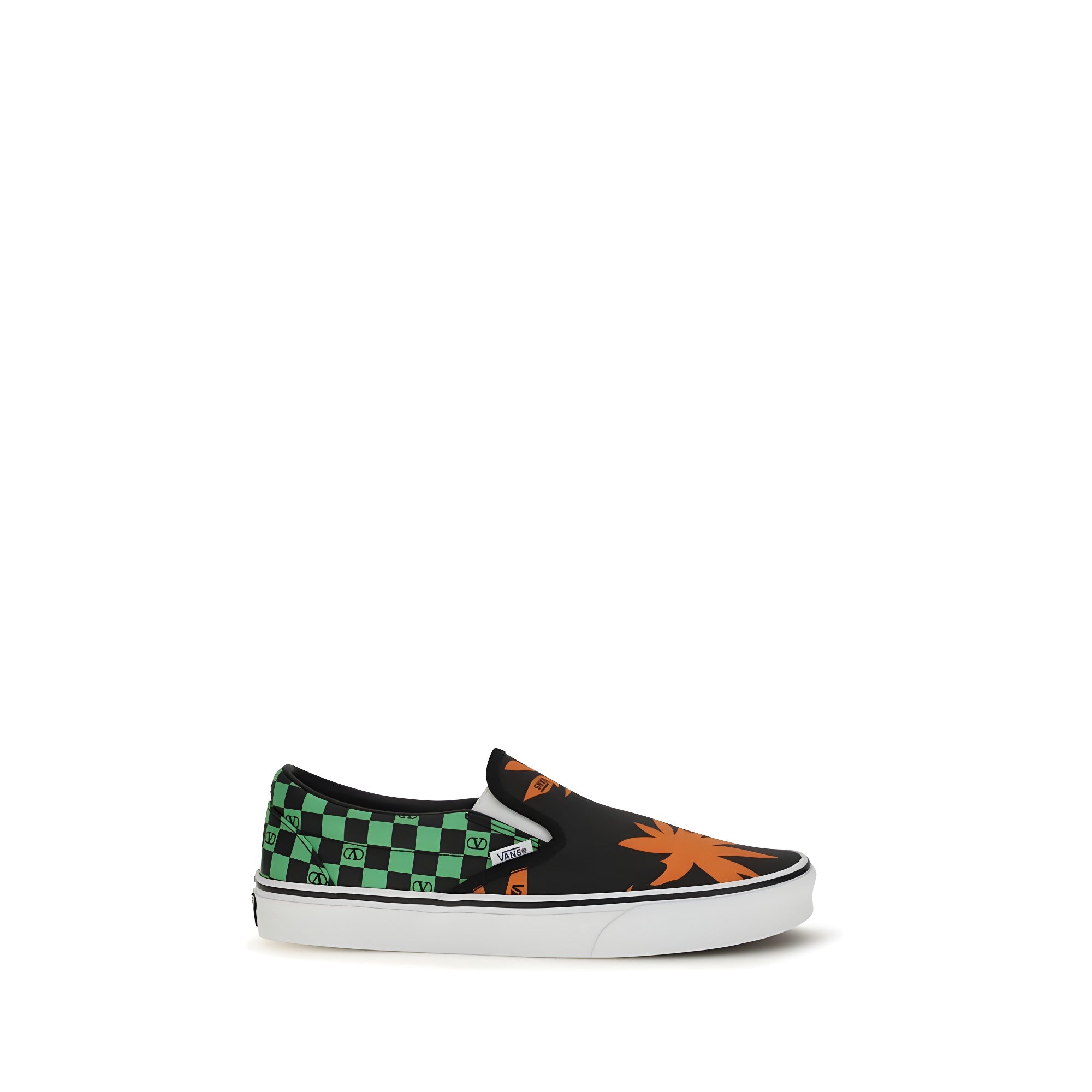 Tenisi Valentino Garavani Multicolor din bumbac cu profil jos