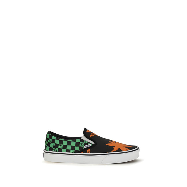 Tenisi Valentino Garavani Multicolor din bumbac cu profil jos