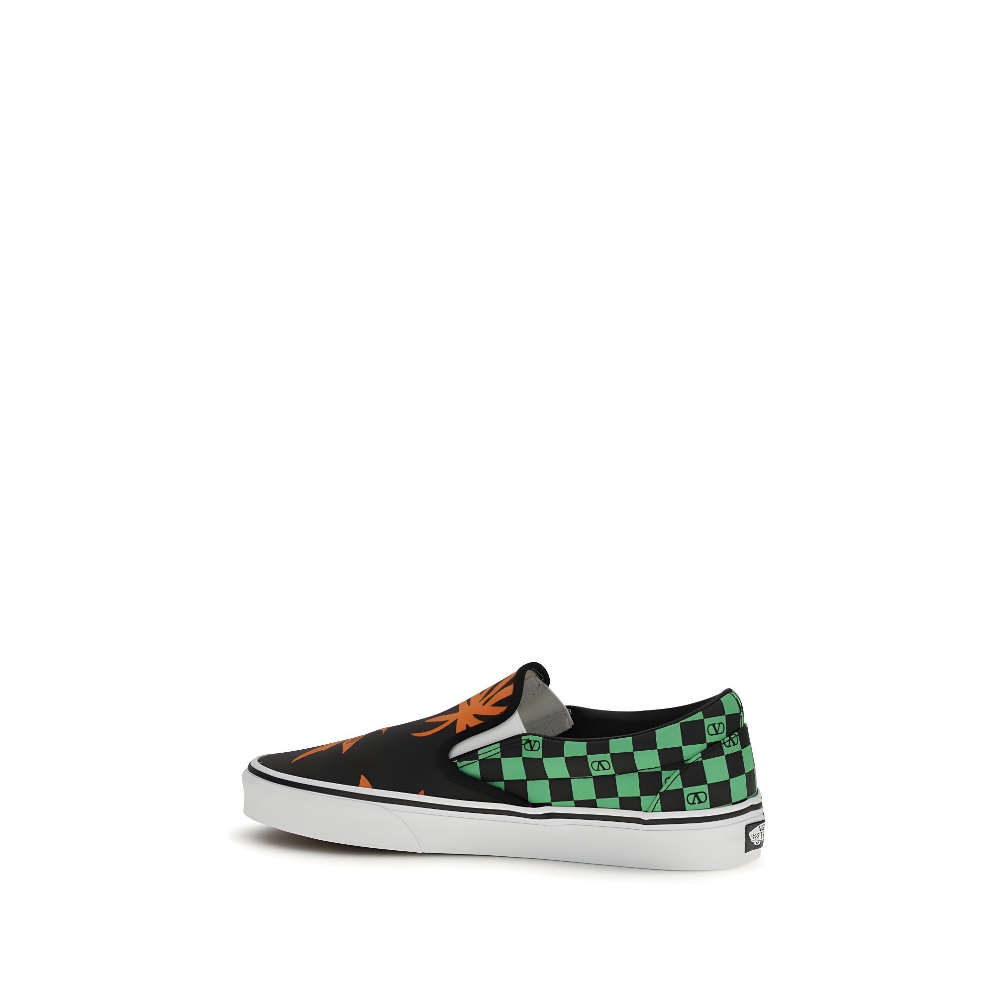 Tenisi Valentino Garavani Multicolor din bumbac cu profil jos