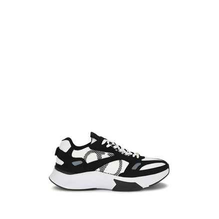 Adidași sport Valentino Garavani din stofă multicoloră