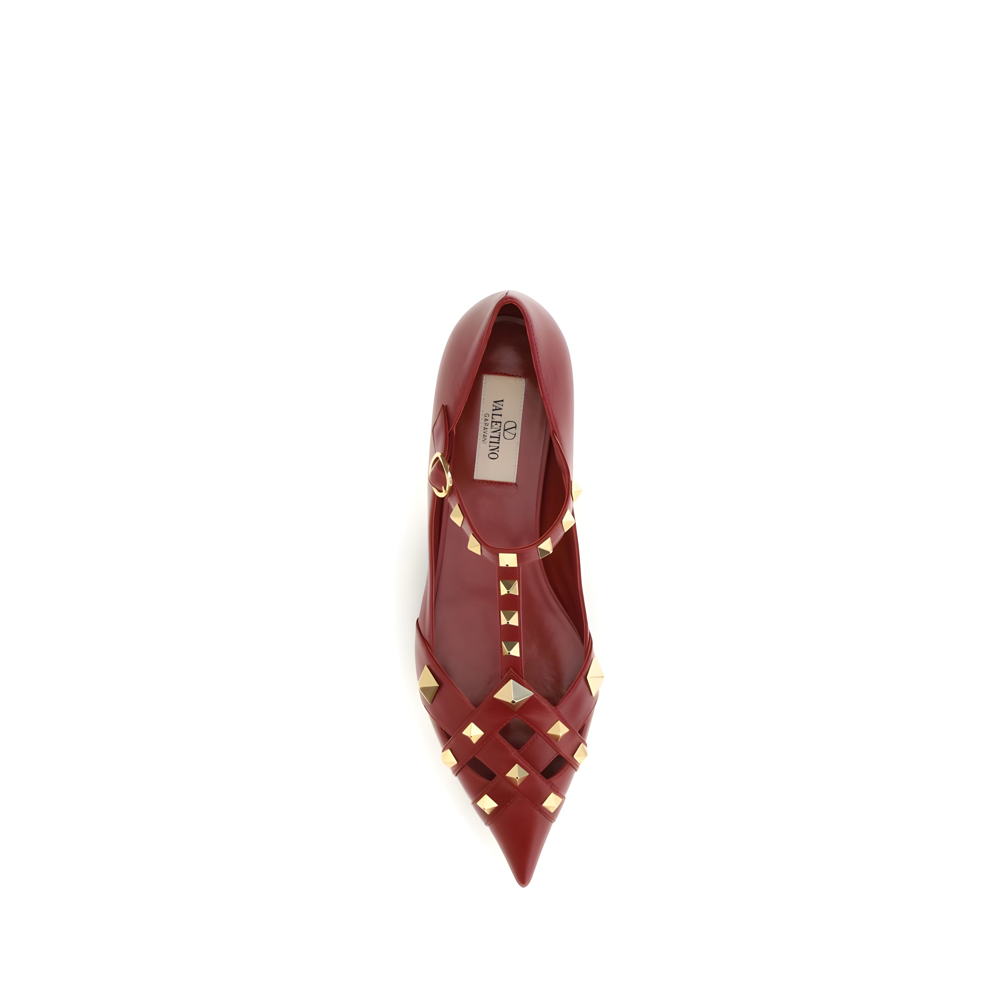 Pantofi balerini Valentino Garavani din piele de capră multicoloră