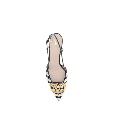 Pantofi Valentino Garavani multicolori cu toc mediu