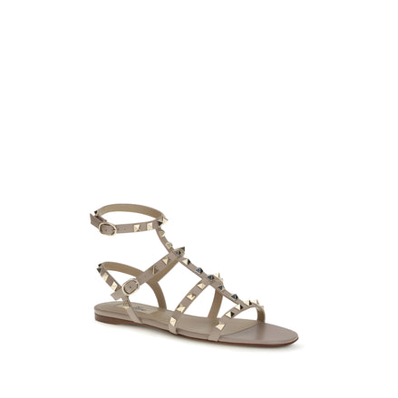 Valentino Garavani Beige Flat Sandals
