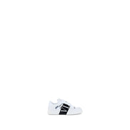 Valentino Garavani White Calf Leather Athletic Sneakers