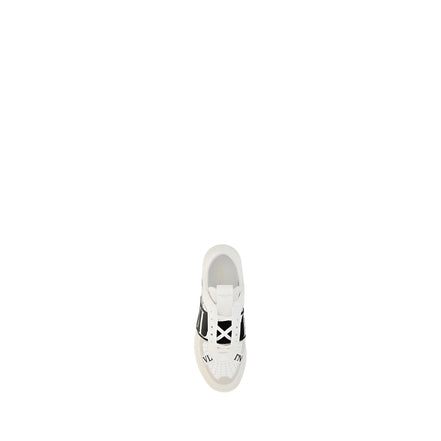 Valentino Garavani White Calf Leather Athletic Sneakers