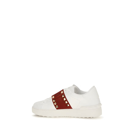 Sneakers low top Valentino Garavani albi din piele