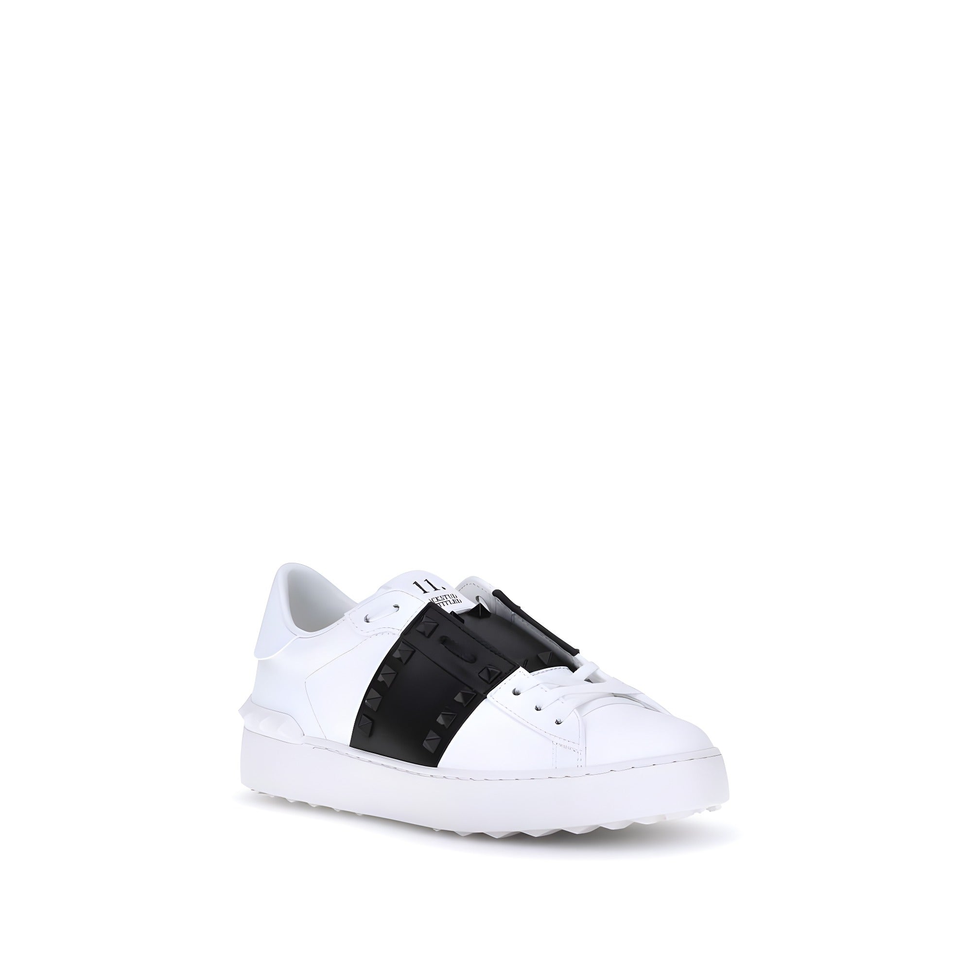 Valentino Garavani White Calf Leather Low Top Sneakers