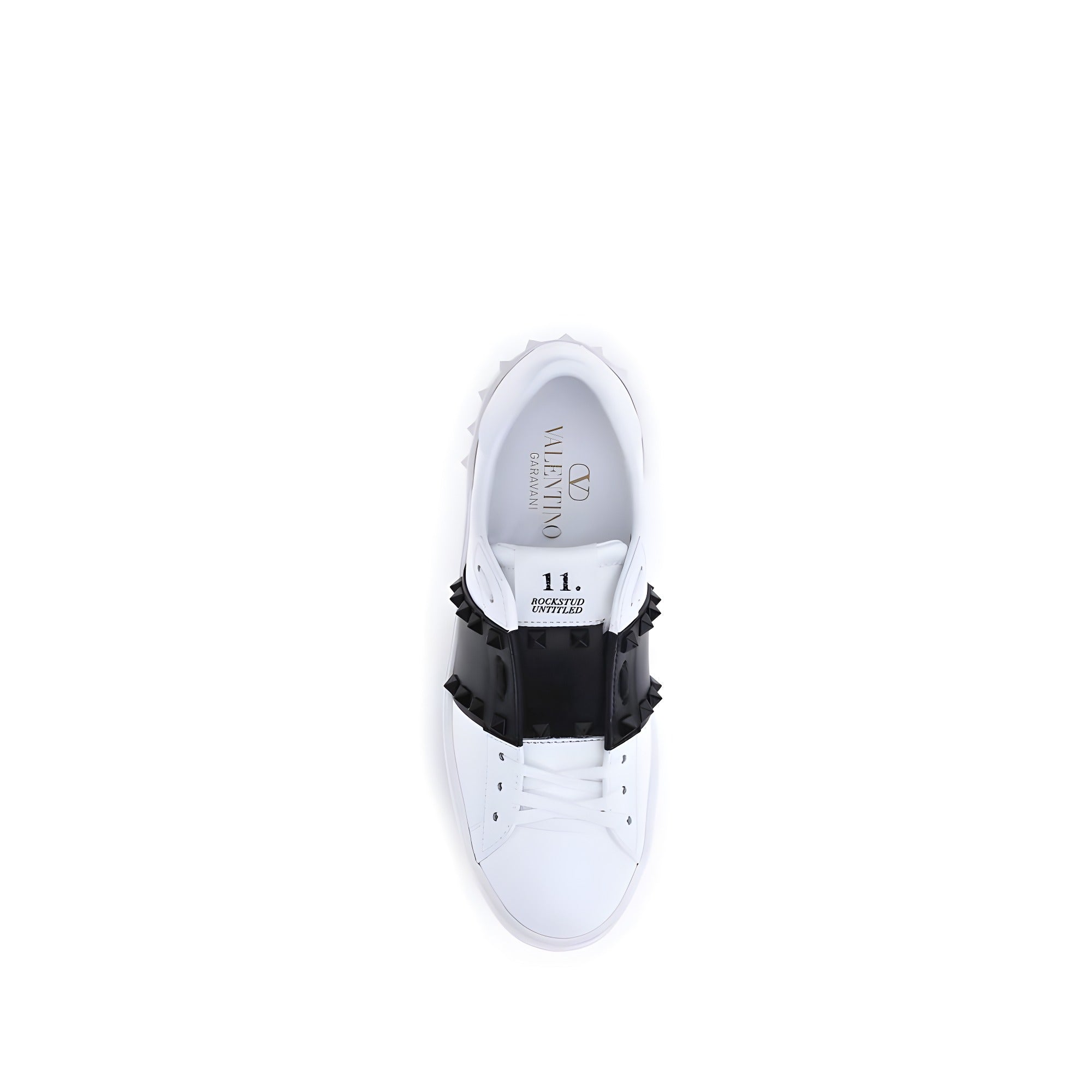 Valentino Garavani White Calf Leather Low Top Sneakers