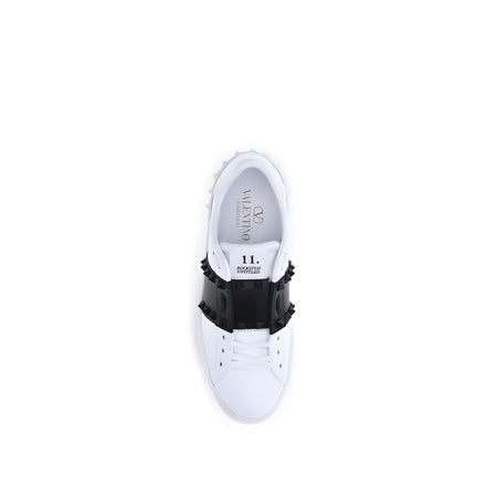 Valentino Garavani White Calf Leather Low Top Sneakers