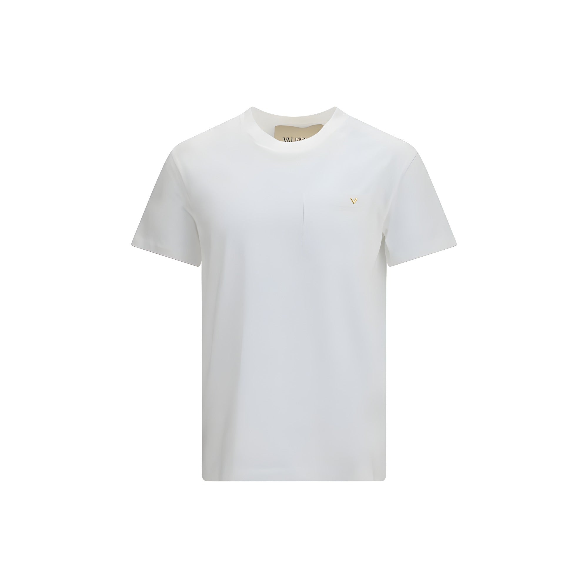 Tricou Valentino Garavani alb din bumbac