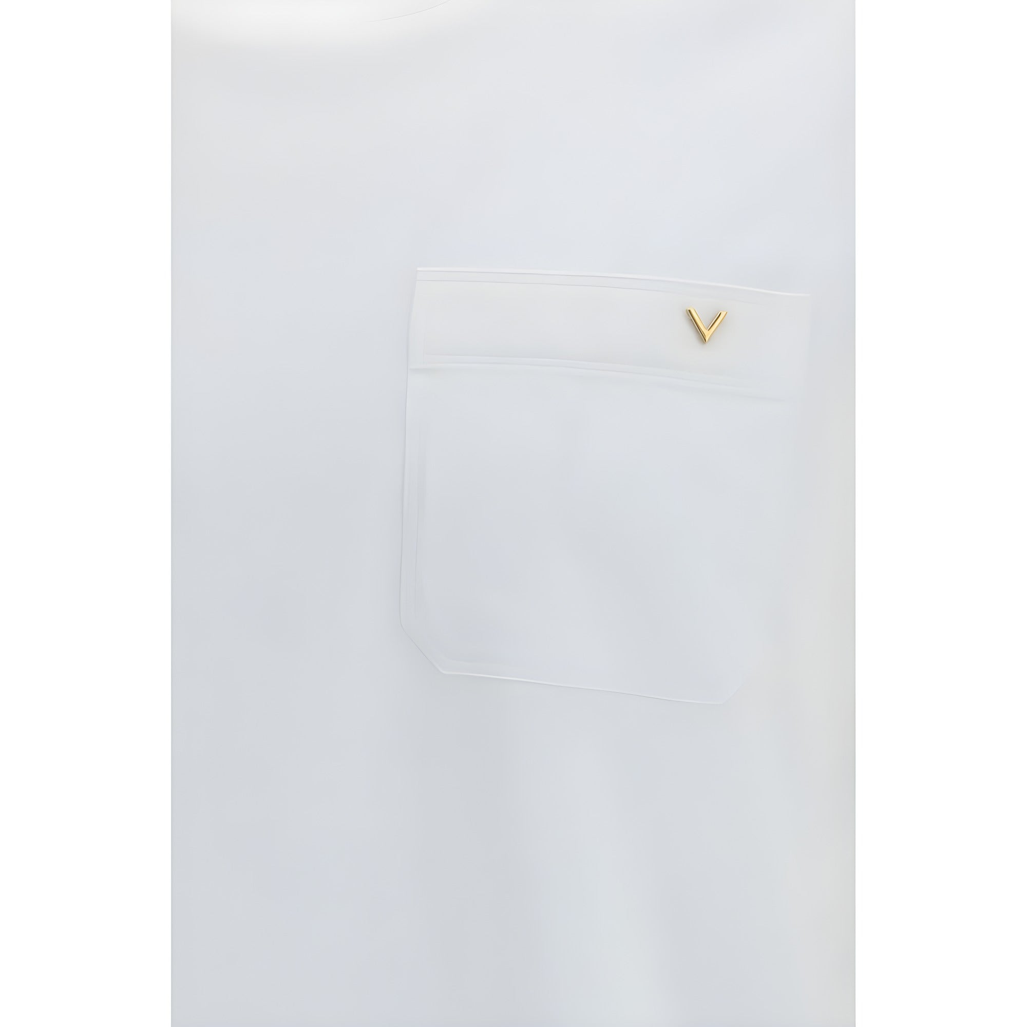 Tricou Valentino Garavani alb din bumbac