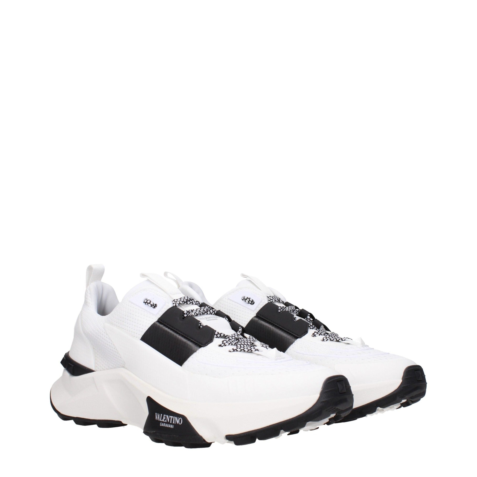 Pantofi sport Valentino Garavani albi din material textil