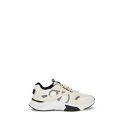 Sneakers low top Valentino Garavani albi din material textil