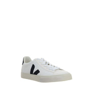 Veja White Calf Leather Low Top Sneakers