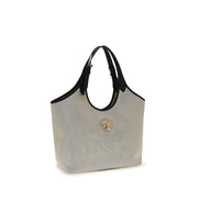 Versace Beige Cotton Shoulder Bag