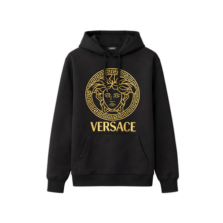 Versace Black Cotton Hoodie