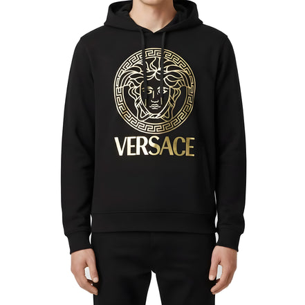 Versace Black Cotton Hoodie