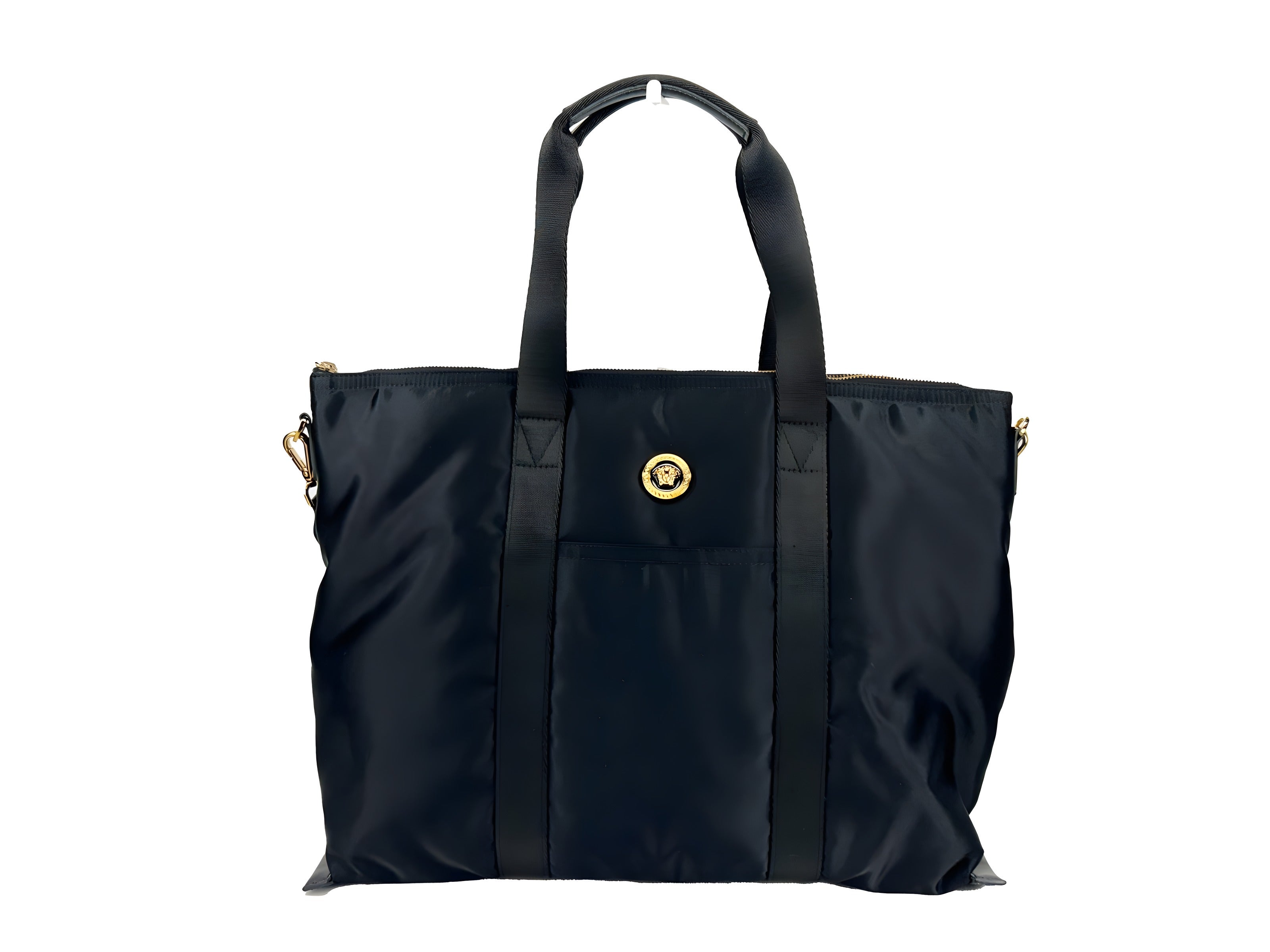 Geantă tote Versace neagră La Medusa
