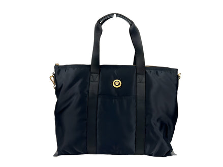 Versace Black La Medusa Tote Bag