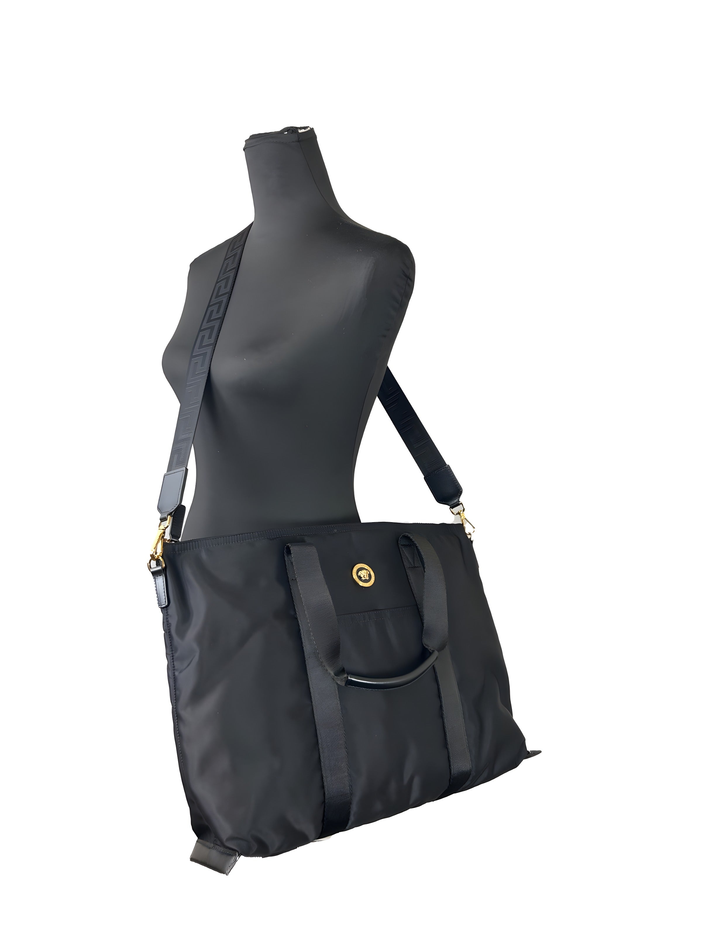 Geantă tote Versace neagră La Medusa