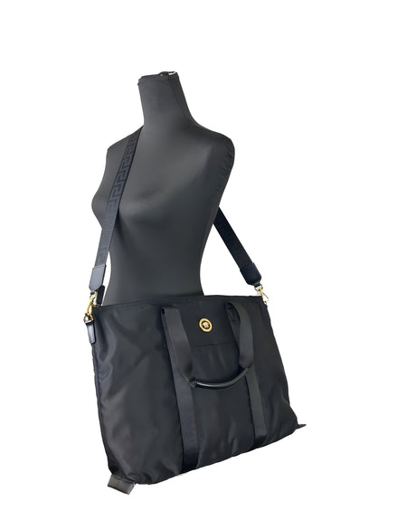 Versace Black La Medusa Tote Bag