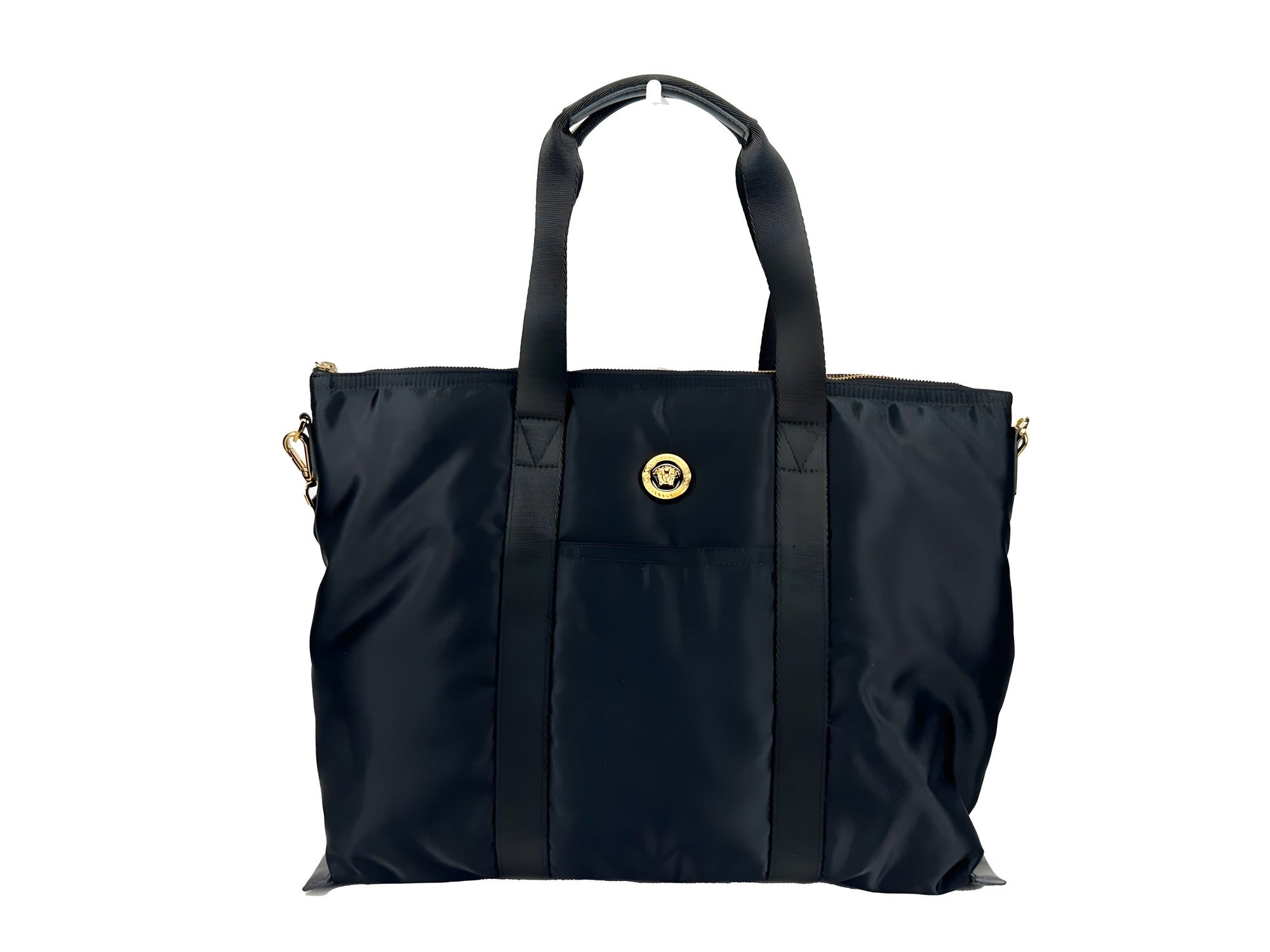 Geantă tote Versace neagră La Medusa