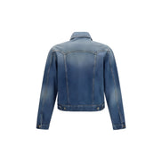 Jachetă din denim Versace albastră din bumbac
