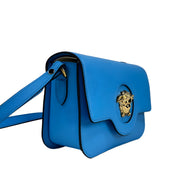 Geantă crossbody din piele Versace La Medusa albastru