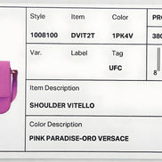 Versace La Medusa Pink Leather Crossbody Bag
