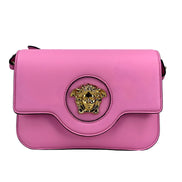 Versace La Medusa Pink Leather Crossbody Bag