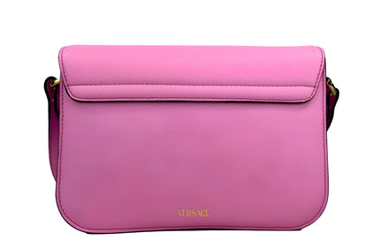Geantă crossbody Versace La Medusa din piele roz