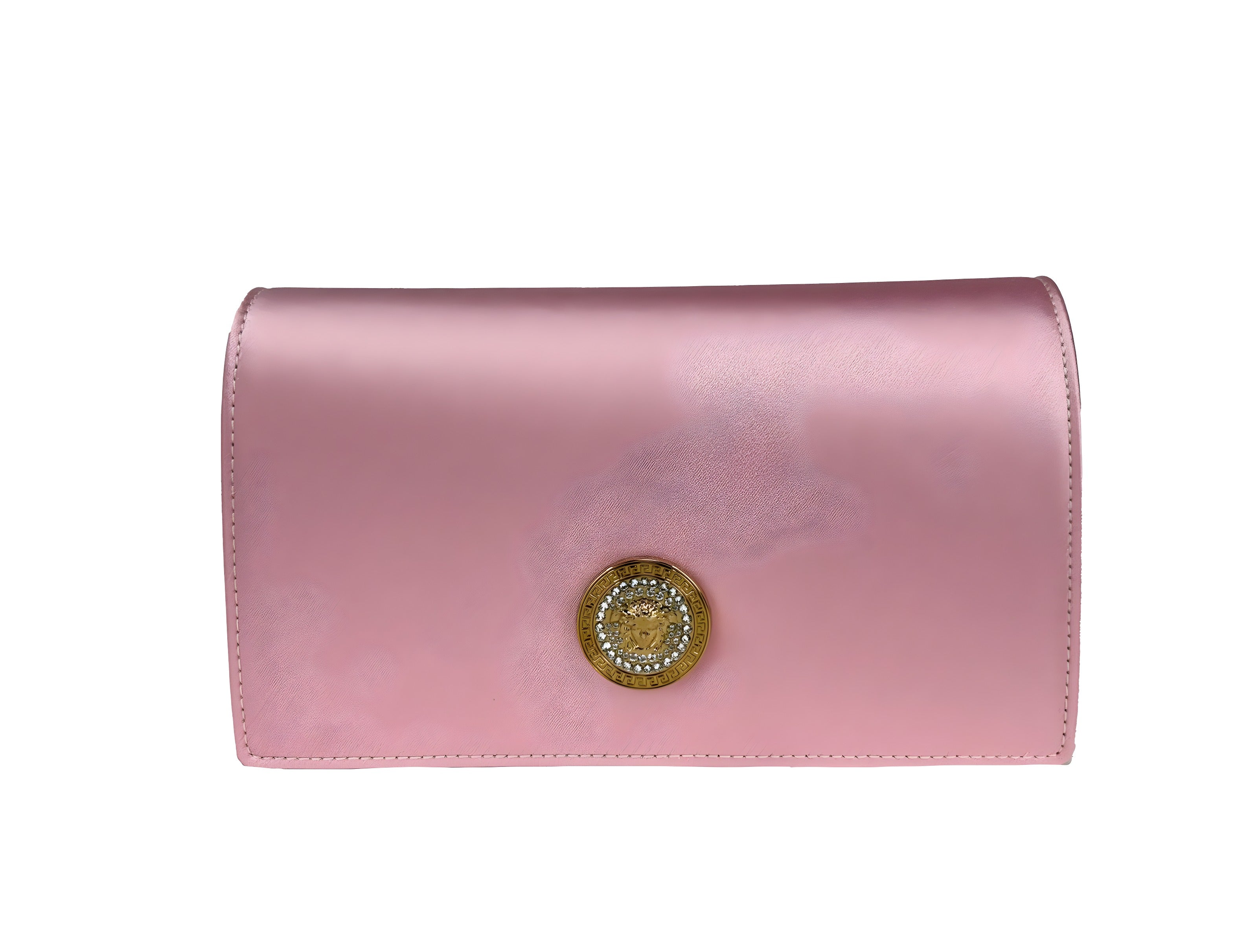 Versace Medusa Crystal Satin Mini Crossbody Bag