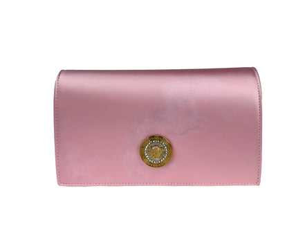 Versace Medusa Crystal Satin Mini Crossbody Bag