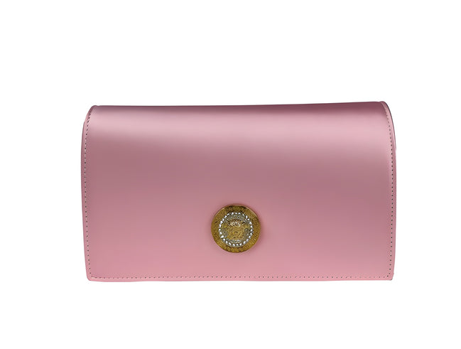 Versace Medusa Crystal Satin Mini Crossbody Bag