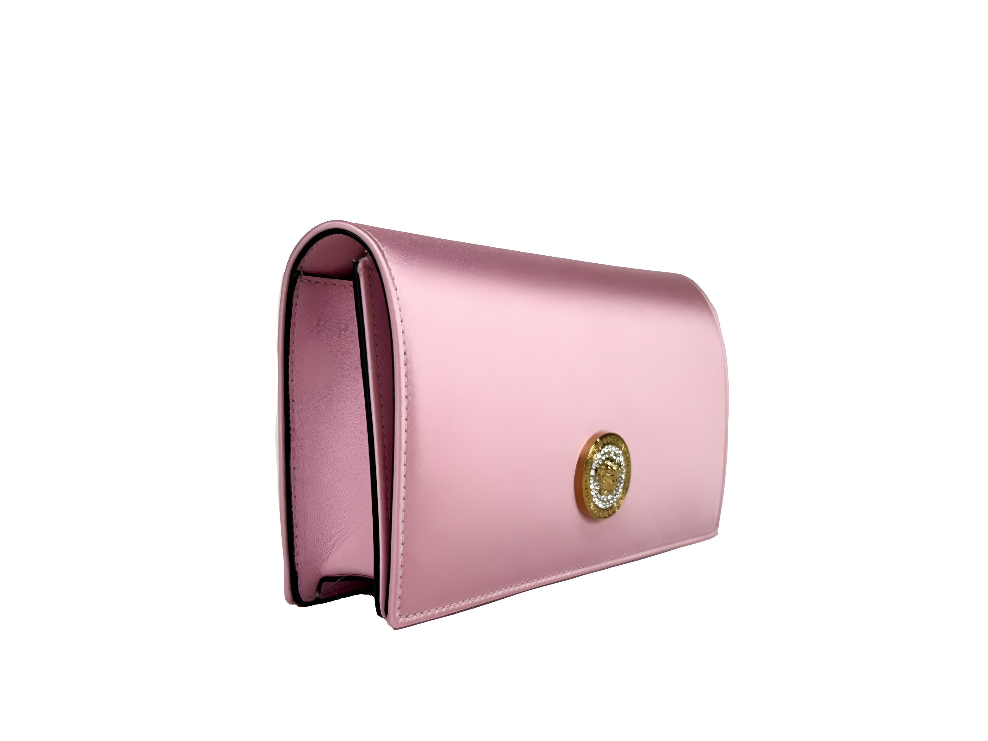 Versace Medusa Crystal Satin Mini Crossbody Bag