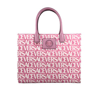 Geantă Shopper Versace Medusa Large Canvas Baby Pink
