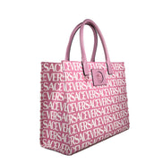 Geantă Shopper Versace Medusa Large Canvas Baby Pink