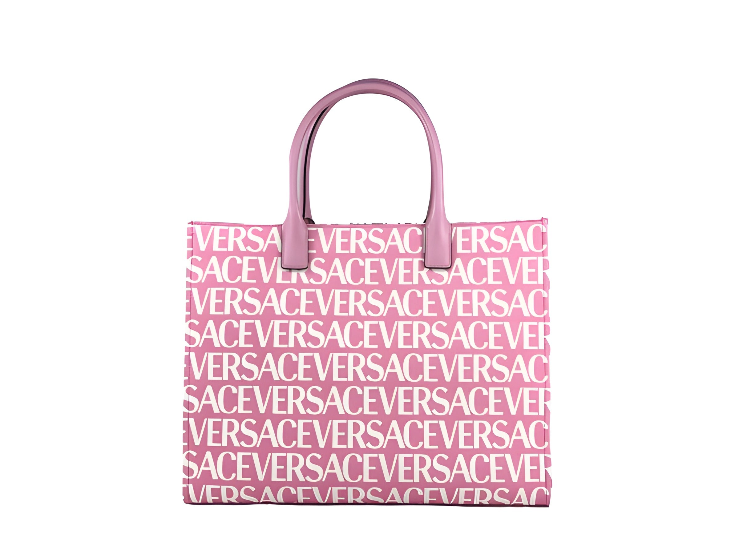 Geantă Shopper Versace Medusa Large Canvas Baby Pink